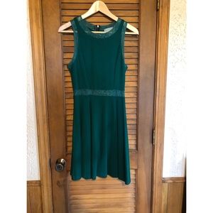 Skies are Blue emerald dress with lace